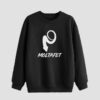 Heren Sweater met Ronde Hals Katoen Zwart Moltafet