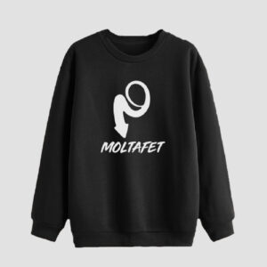 Heren Sweater met Ronde Hals Katoen Zwart Moltafet