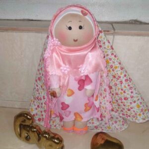 Handgemaakte Muslim Hijab Pop – Roze