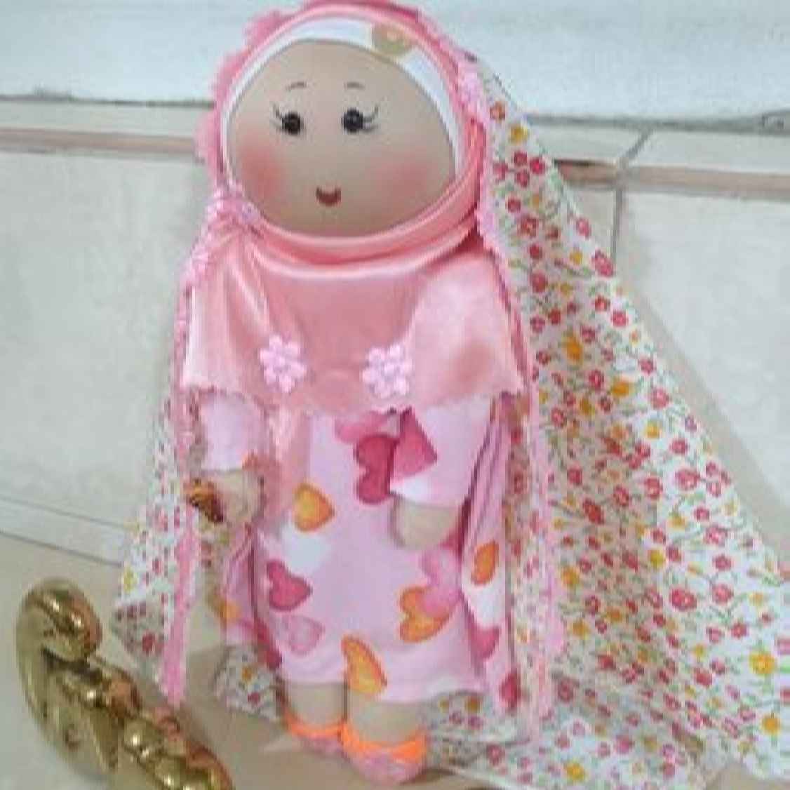 Handgemaakte Muslim Hijab Pop – Roze