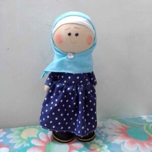 Fatima Muslim Hijab Pop – Blauw