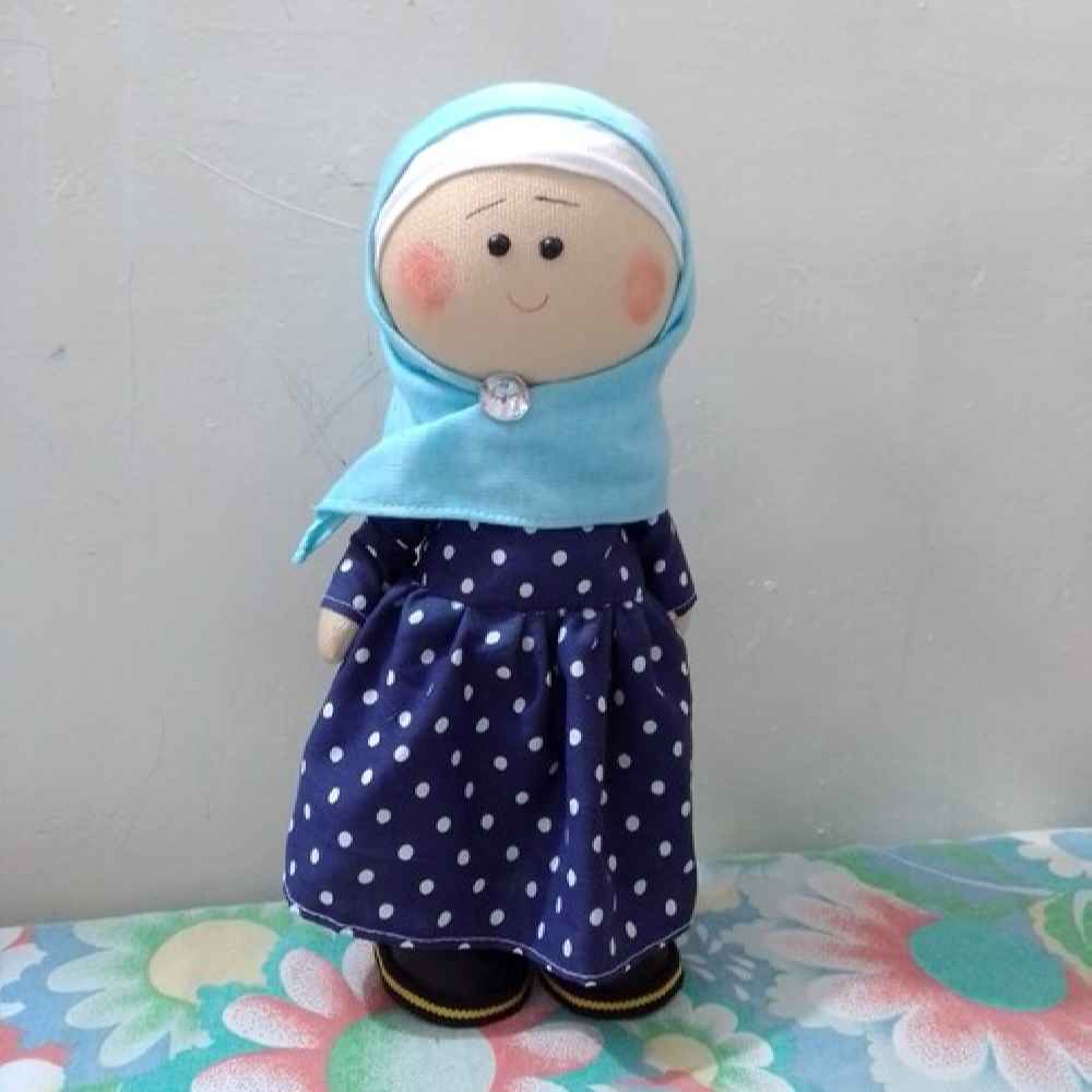 Fatima Muslim Hijab Pop – Blauw
