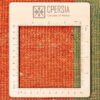 Authentiek handgeknoopt Perzisch minimalistisch Gabbeh tapijt - Geometrisch, Rood, Wol