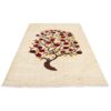 Handgeknoopt Perzisch levensboom Gabbeh tapijt - Granaatappel motief, Crème, Wol