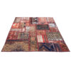 Vintage Patchwork Tapijt Geometrisch – Rood Katoen