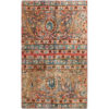 Vintage Patchwork Tapijt Kashan Groen – Katoen