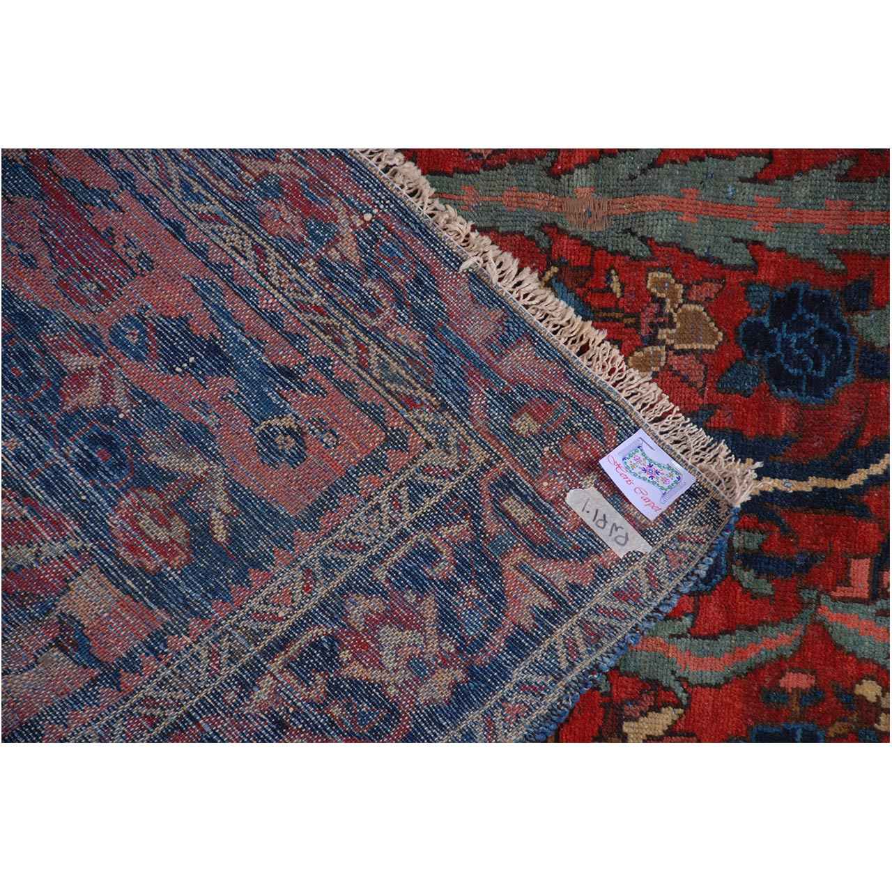 Vintage Patchwork Tapijt Heriz – Wol & Katoen Mix