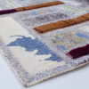 Perzisch Handgeknoopt Patchwork Tapijt Wit
