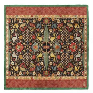Perzische Mini Sjaal voor Dames – Luxe & Levendige Traditionele Print Motief