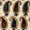 Perzisch Tafelkleed Isfahan Kalamkari — Model Taji II — Handgemaakte Blokdruk Paisley