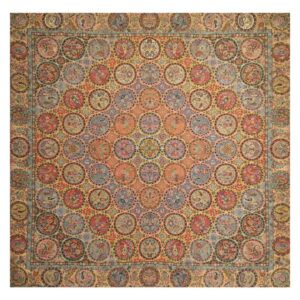 Perzisch Termeh Tafelkleed – Khaan III Model Luxe Bloemenpatroon