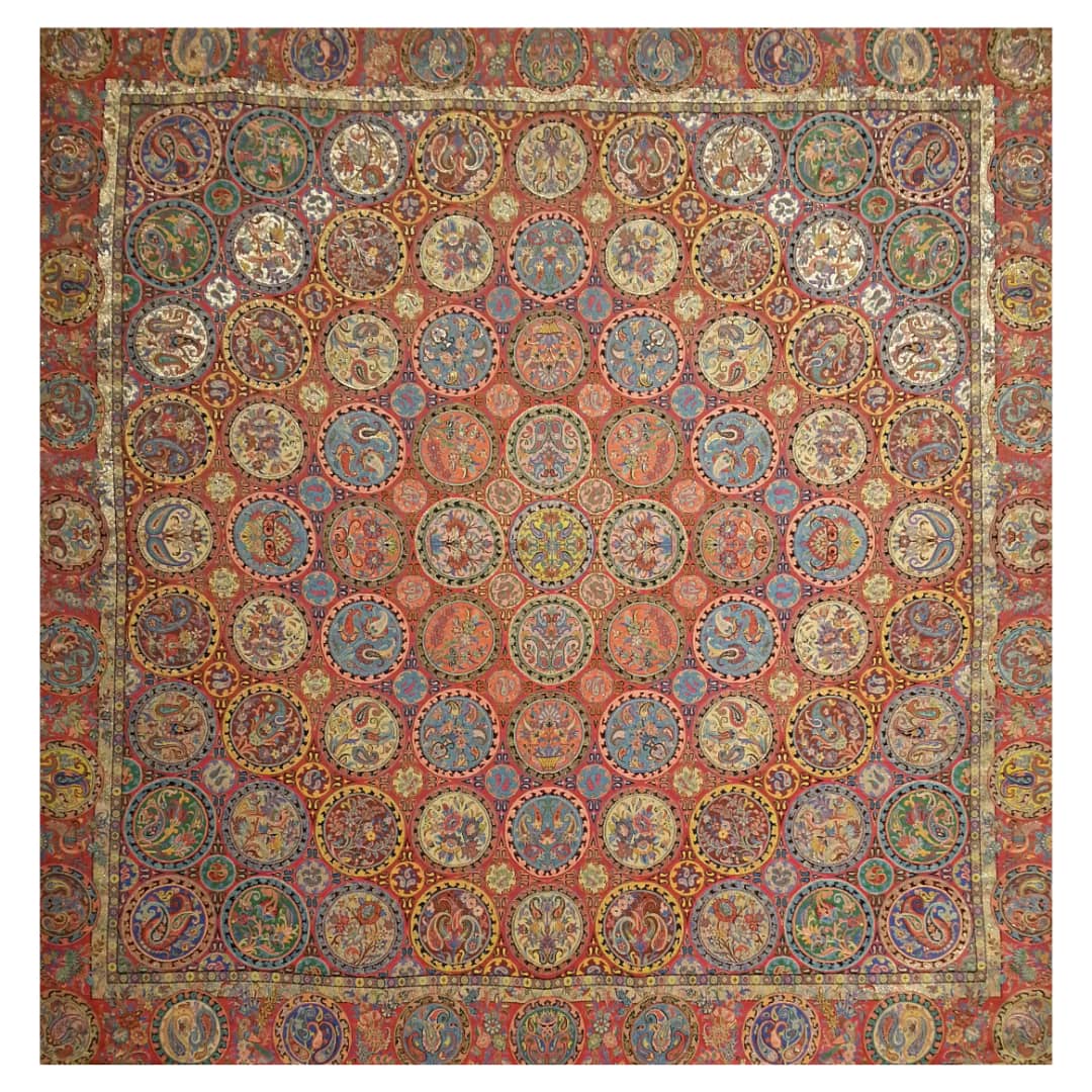 Perzisch Termeh Tafelkleed – Sabalan Model Luxe Bloemenpatroon