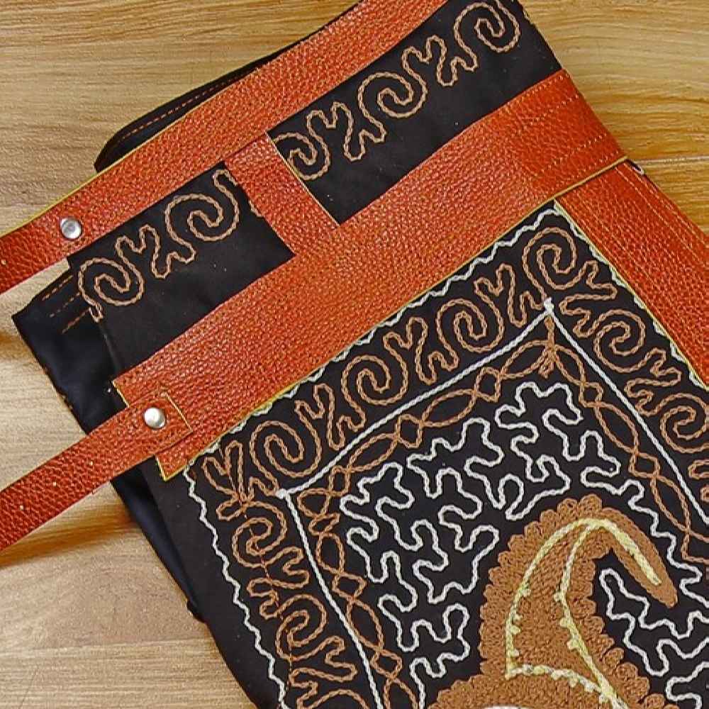 Perzische Zoorkhaneh Sportieve 3/4 Broek met Rundleer