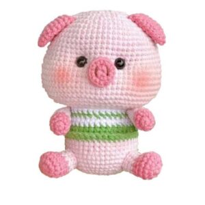 Handgemaakte Amigurumi Gehaakt Varken – Roze