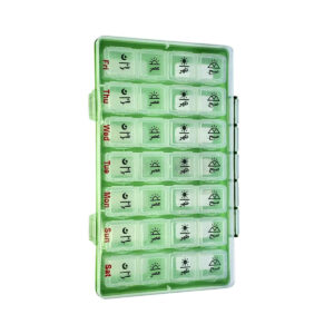 Wekelijkse Pillendoos – 4 Momenten (Groen)