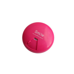 Ronde Wekelijkse Pillendoos – Roze met Farsi Labels