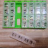 7-Daagse Pillendoos met 4 Compartimenten en Perzische Labels