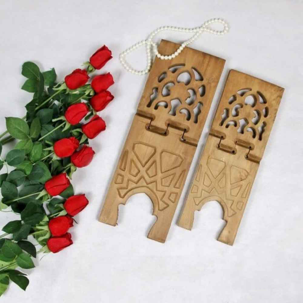 Opvouwbare Houten Koran Rehal Standhouder met Elegant Design