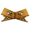 Opvouwbare Houten Koran Rehal Standhouder met Bloemmotief Design