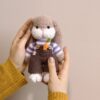 Handgemaakte Amigurumi Konijn Knuffel – Bruin