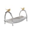 Aluminium Serveerschaal Vogel – Zilver – Fruit & Noten