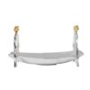 Aluminium Serveerschaal Vogel – Zilver – Fruit & Noten