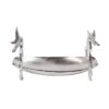 Aluminium Serveerschaal Vlinder – Zilver – Fruit & Noten