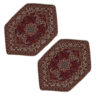 Set van 3 Luxe Termeh Tafelkleden Z3 – Perzisch Bloempatroon Rood