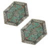 Set van 3 Luxe Termeh Tafelkleden Shiva – Blauw Paisley Patroon