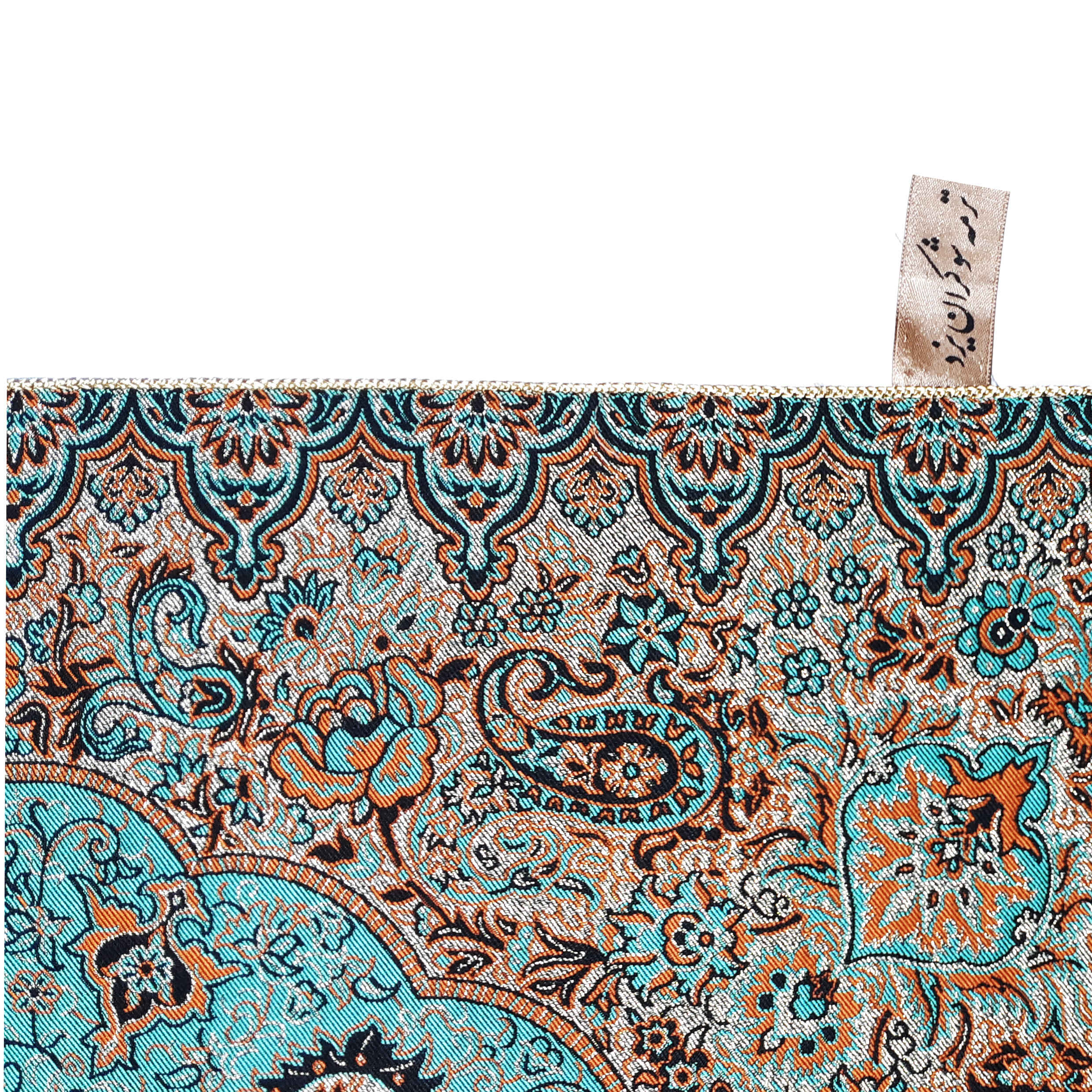 Set van 4 Luxe Termeh Tafelkleden Karmania – Blauw Paisley