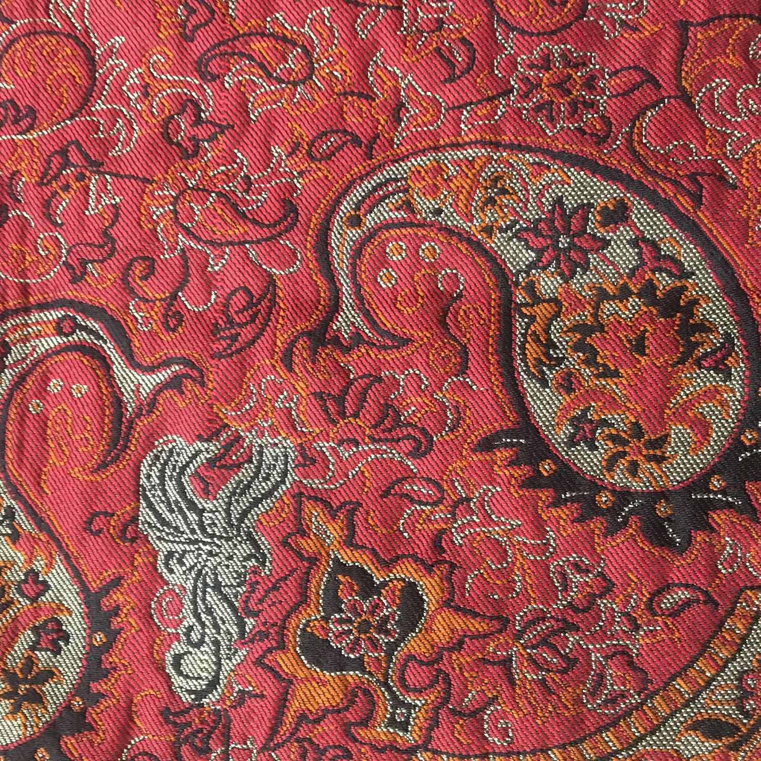 Set van 5 Luxe Termeh Tafelkleden Simurgh – Perzisch Paisley Rood