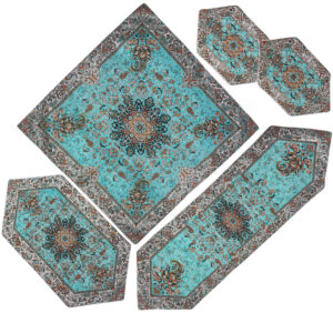 Luxe Termeh Tafelkleed Set – 5-delig – Paisley Soren