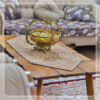 Luxe Yazd Termeh Tafelkleed Set - 5-delig - Crème
