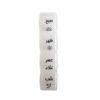 Compacte Pillendoos met Farsi Labels – 4 Vakken