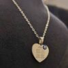 Islamitische Ketting met 4 Qul Surah Kalligrafie Stalen Medaillon