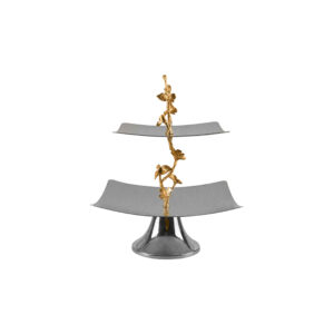 Stalen Serveerstandaard 2 Lagen – Modern Design