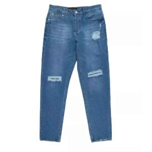 Jeans Straight Fit met Scheuren Sport Outfit voor Heren