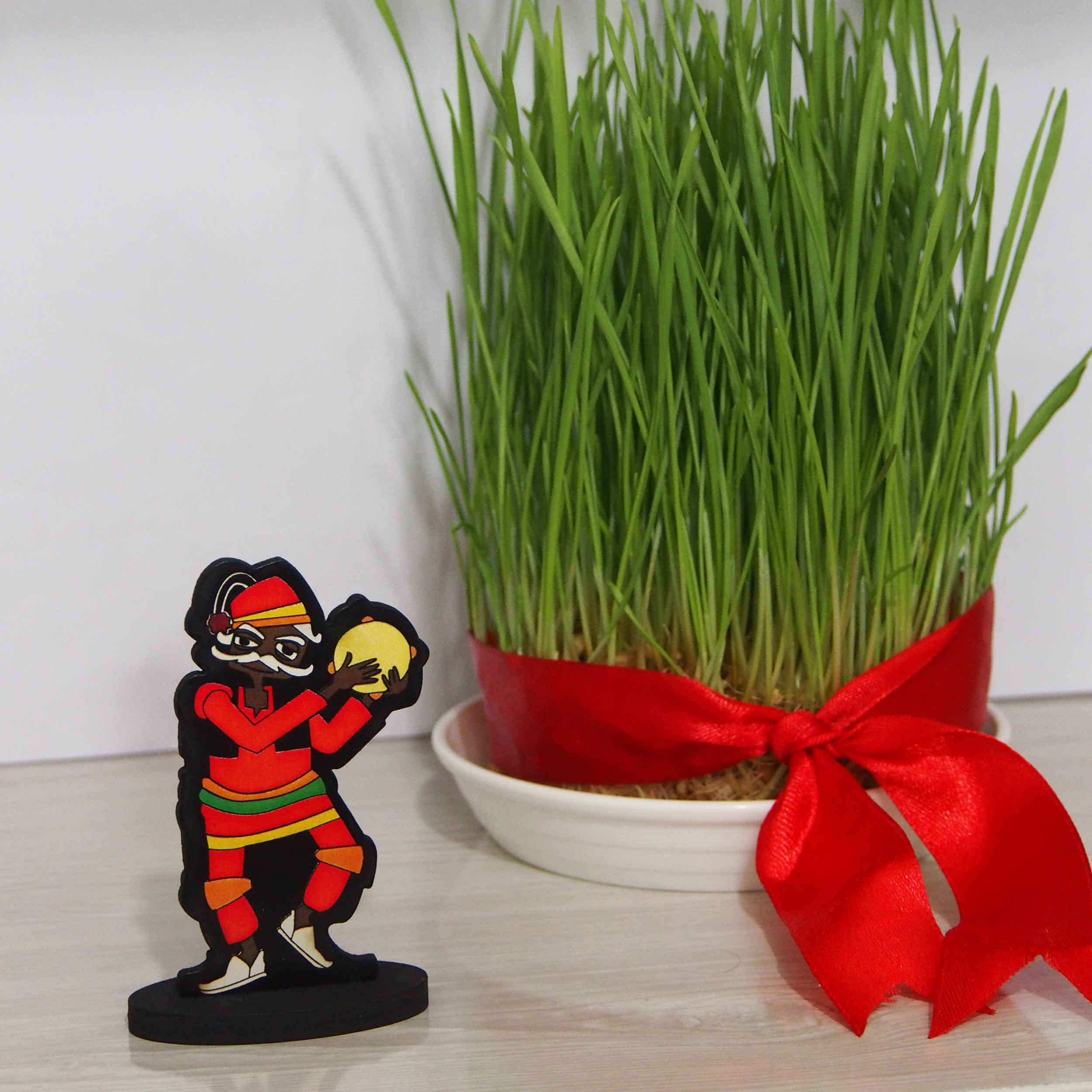 Houten Tafeldecoratie Nowruz – Hajji Firuz Rood