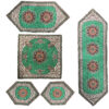 Termeh tafelkleed luxueus met Perzisch paisleypatroon Toranj (5x)