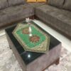 Termeh tafelkleed luxueus met Perzisch paisleypatroon Toranj (5x)