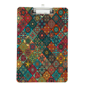 Rood Houten Klembord – Tribale Kunst – A4