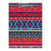 Roze Houten Klembord – Azteeks Patroon – A4