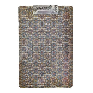 Lichtbruin Houten Klembord – Geometrisch Design – A4