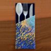 Fluwelen Bestekzak met Perzische Kalligrafie – Tafelaccessoire
