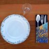 Fluwelen Bestekzak met Perzische Kalligrafie – Tafelaccessoire