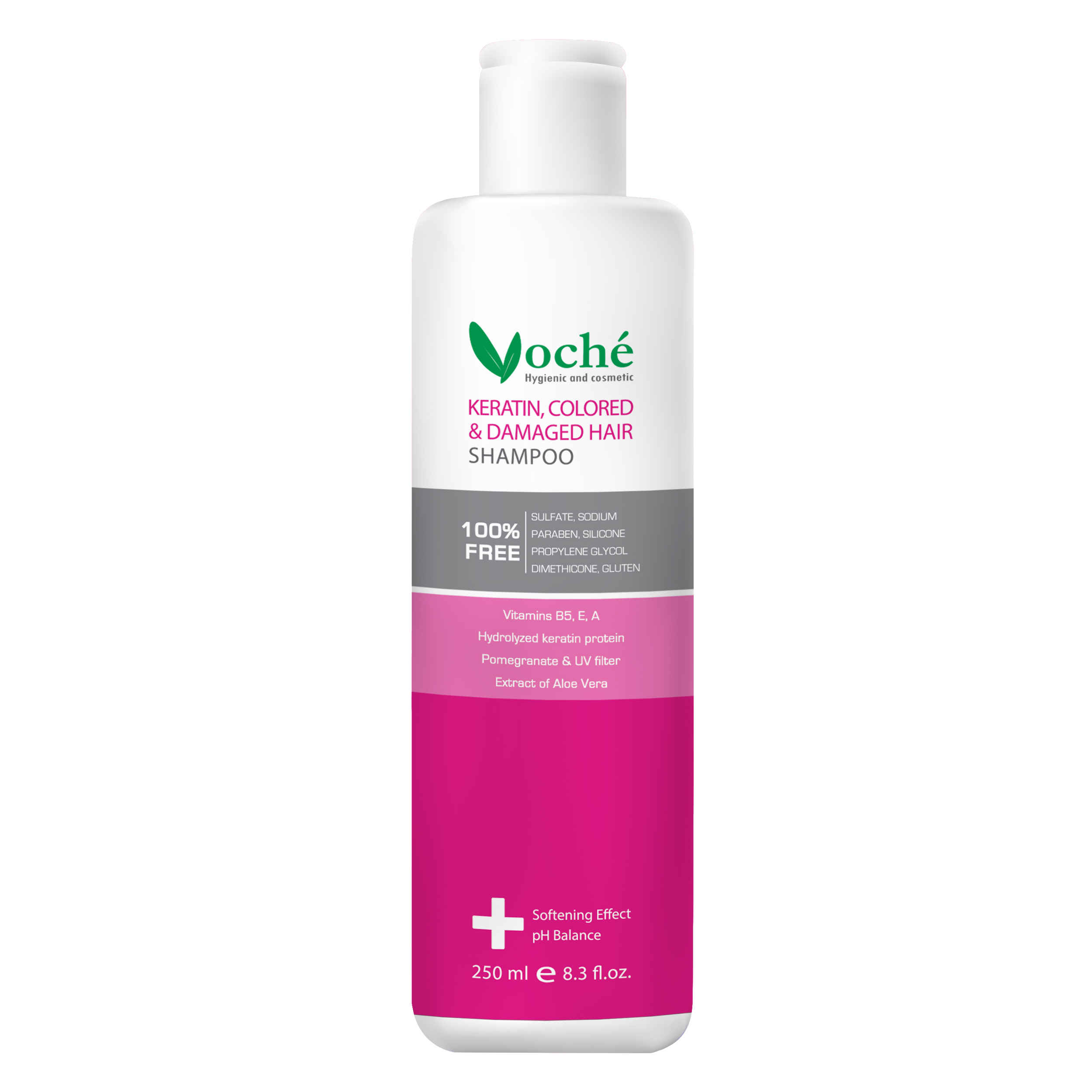 Voche Keratine Shampoo voor Beschadigd & Gekleurd Haar – Herstelt & Beschermt