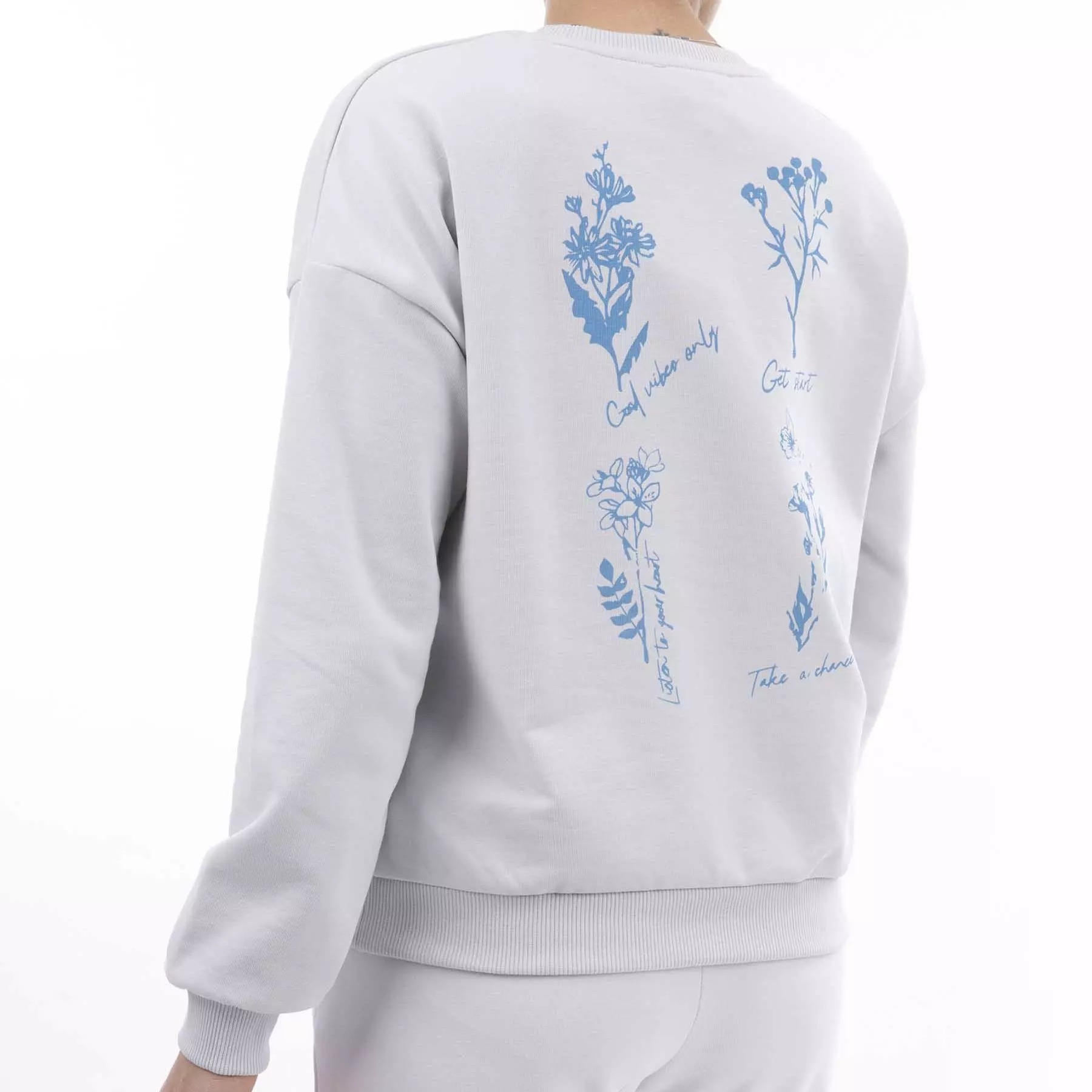 Dames Sweater Katoen & Polyester Mix Bloemen