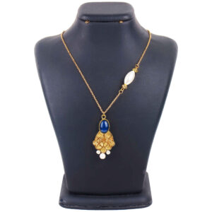 Messing Ketting Perzisch Traditioneel Thema voor Dames met Lapis Lazuli