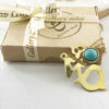 Messing Ketting Perzisch Traditioneel Thema voor Dames met Turkoois