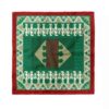 Mini Sjaal voor Dames – Groen Geometrisch